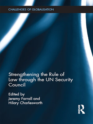 cover image of Strengthening the Rule of Law through the UN Security Council